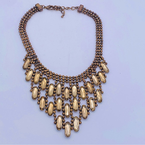 OTT Costume Gold Statement Necklace - Picture 5 of 10